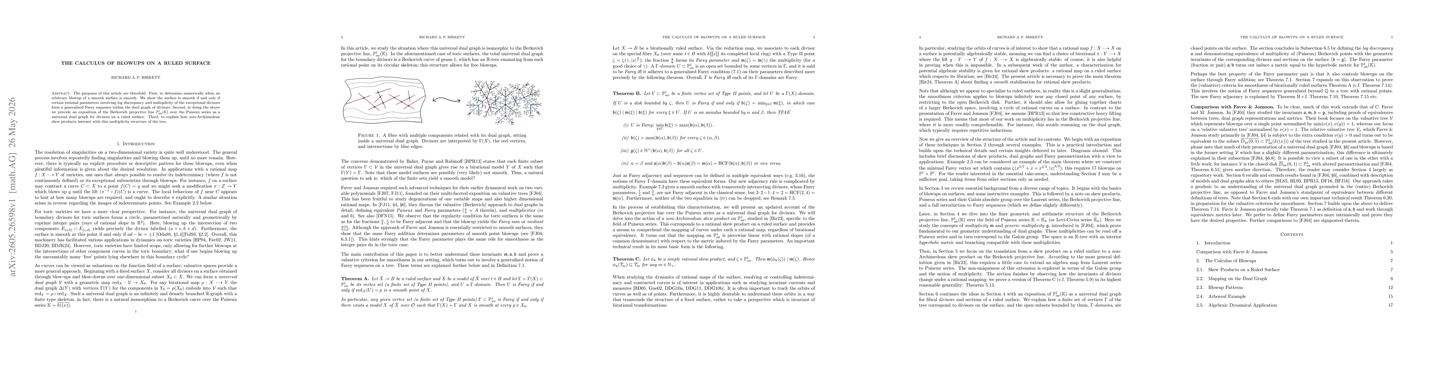 Thumbnail for The Calculus of Blowups on a Ruled Surface
