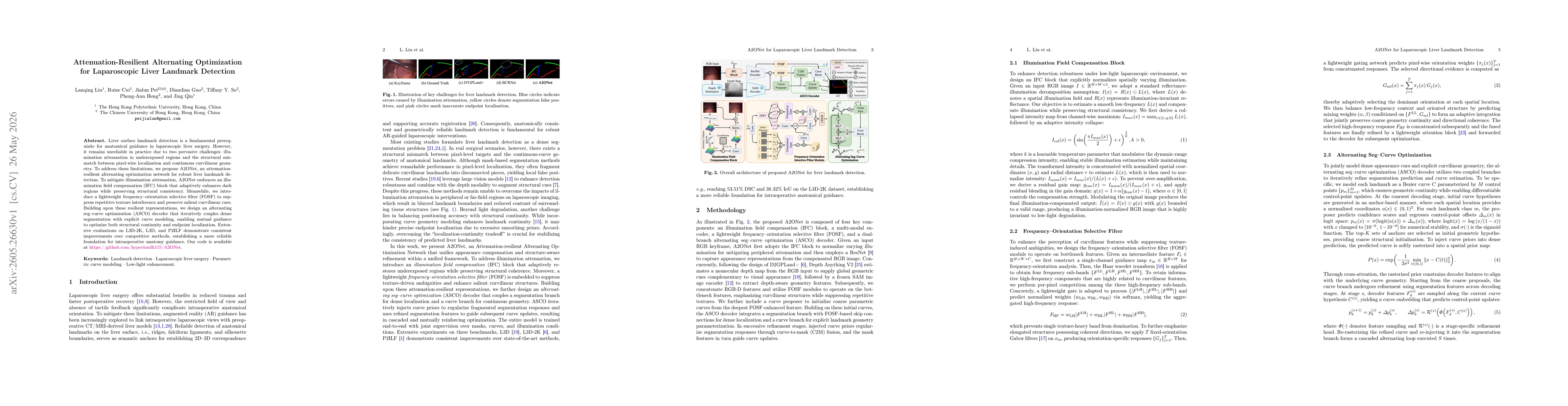 Thumbnail for Attenuation-Resilient Alternating Optimization for Laparoscopic Liver Landmark Detection