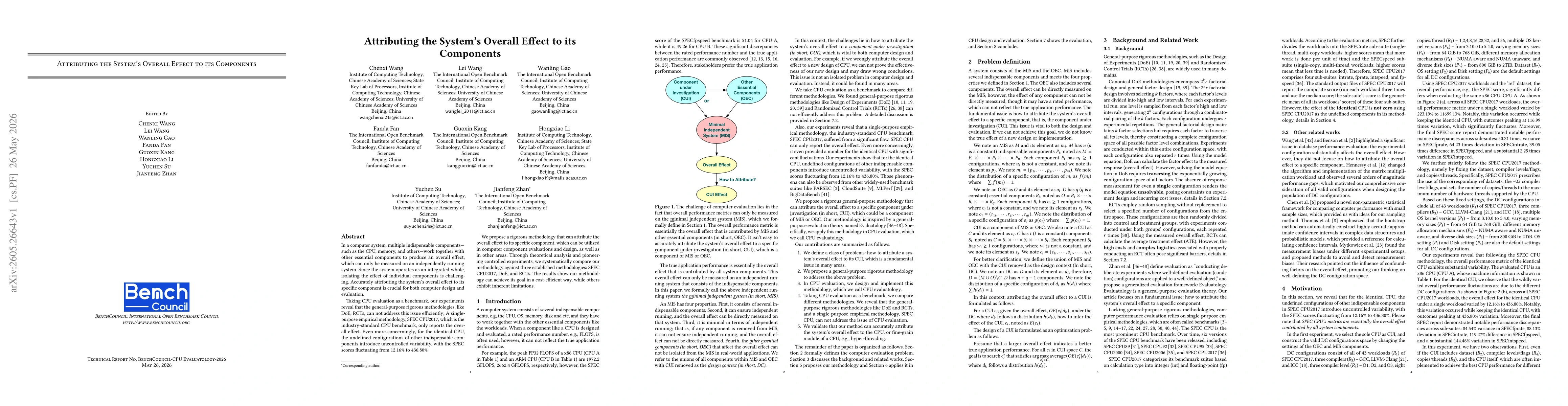Thumbnail for Attributing the System's Overall Effect to its Components