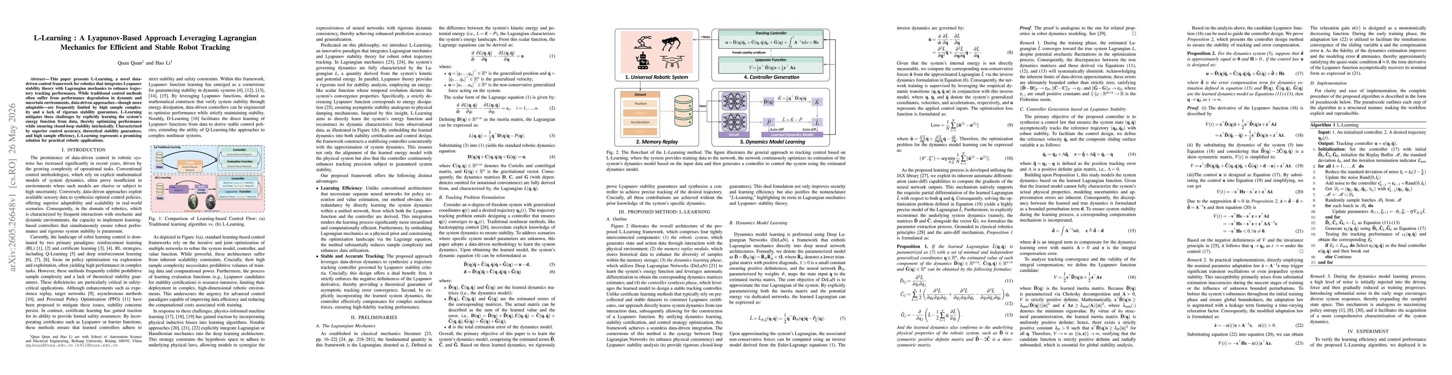 Thumbnail for L-Learning : A Lyapunov-Based Approach Leveraging Lagrangian Mechanics for Efficient and Stable Robot Tracking