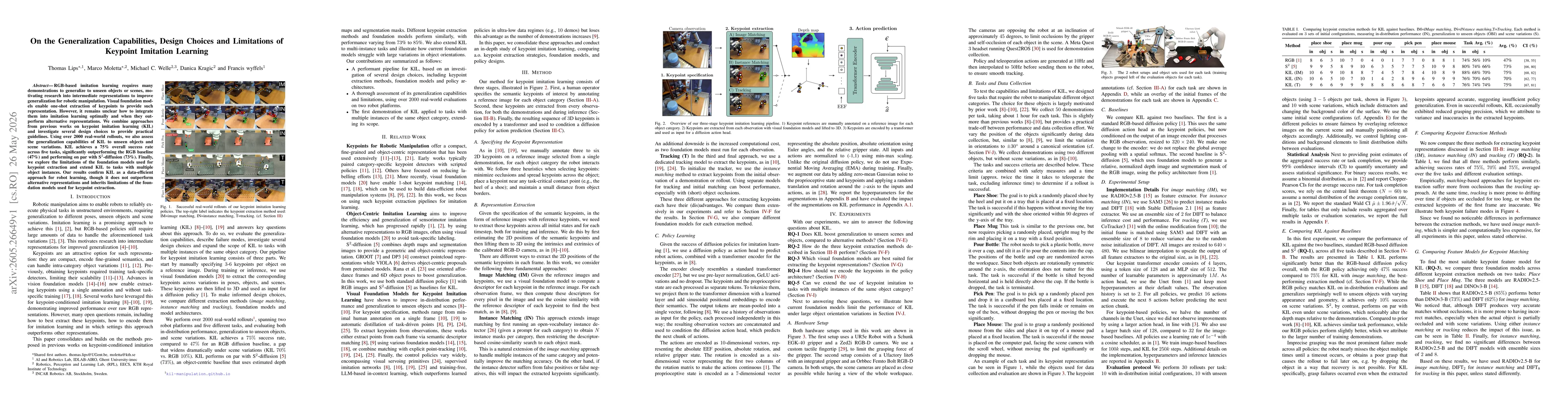 Thumbnail for On the Generalization Capabilities, Design Choices and Limitations of Keypoint Imitation Learning