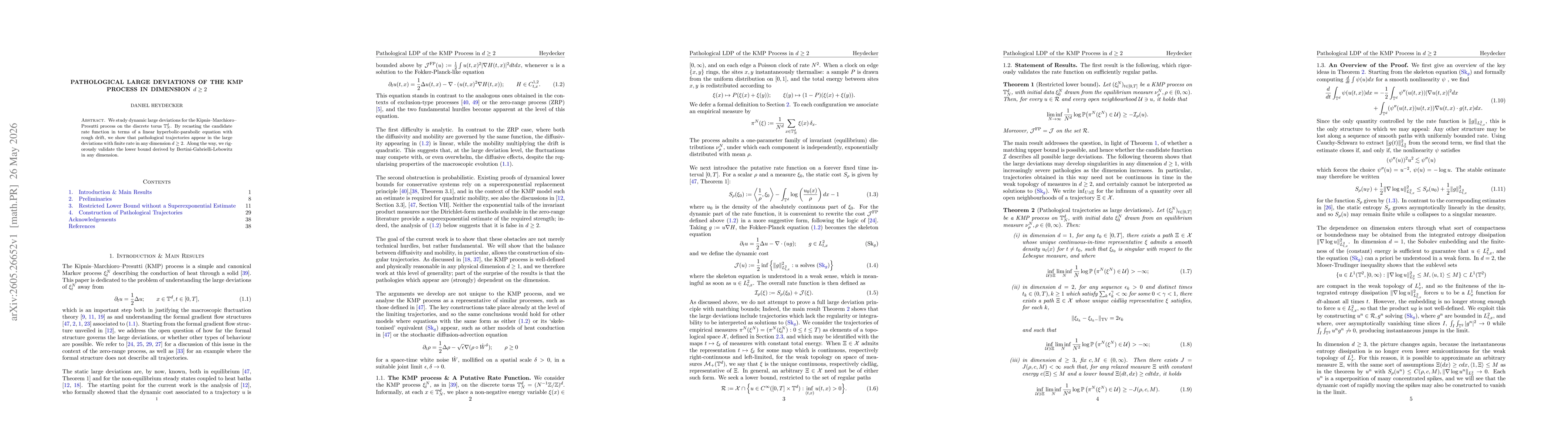 Thumbnail for Pathological Large Deviations of the KMP Process in Dimension $d\ge 2$