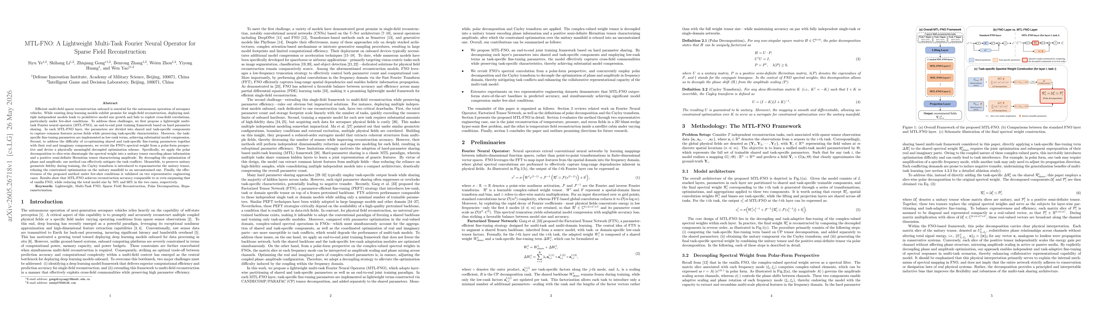 Thumbnail for MTL-FNO: A Lightweight Multi-Task Fourier Neural Operator for Sparse Field Reconstruction