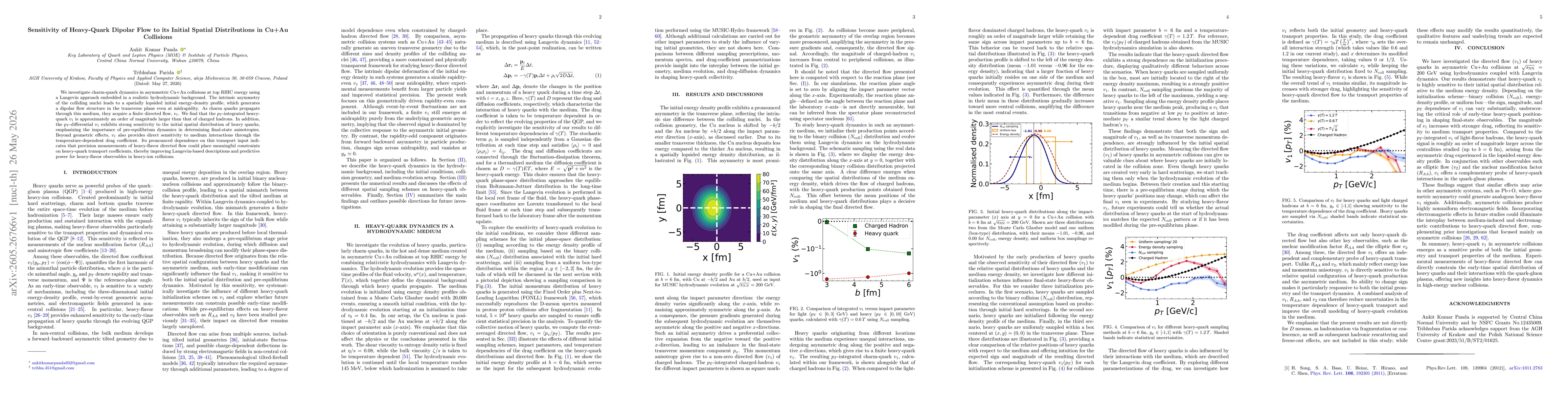 Thumbnail for Sensitivity of Heavy-Quark Dipolar Flow to its Initial Spatial Distributions in Cu+Au Collisions