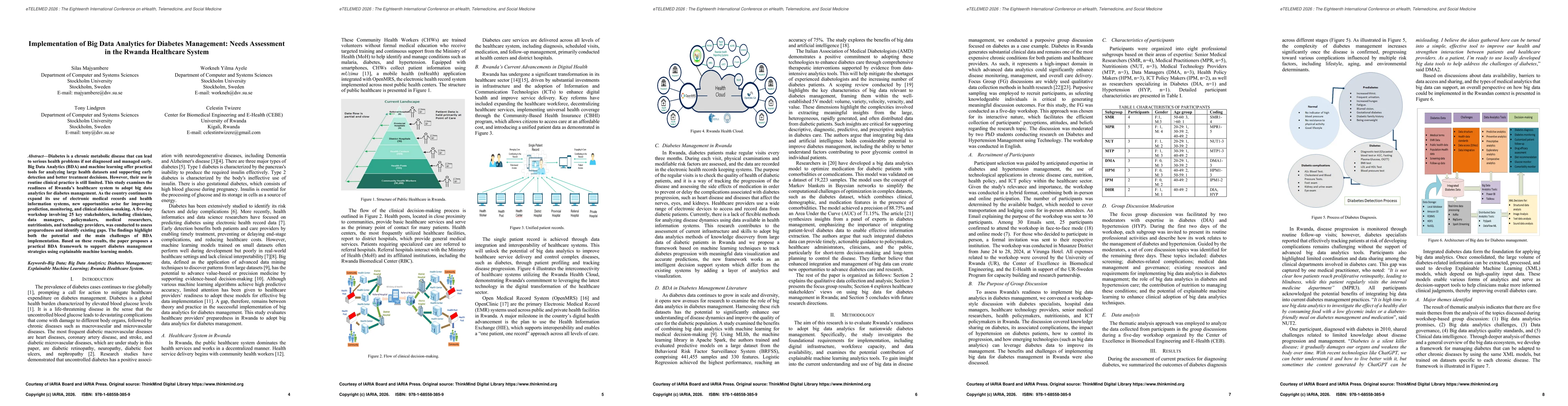 Thumbnail for Implementation of Big Data Analytics for Diabetes Management: Needs Assessment in the Rwanda Healthcare System