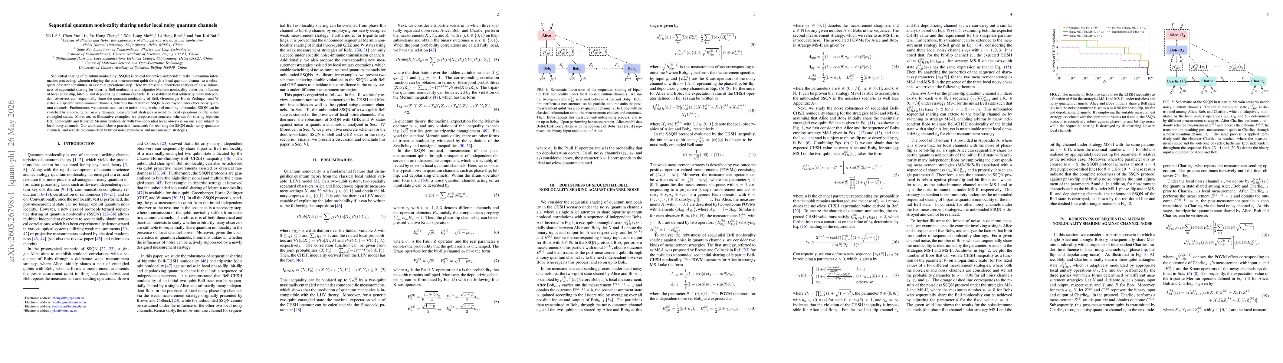 Thumbnail for Sequential quantum nonlocality sharing under local noisy quantum channels