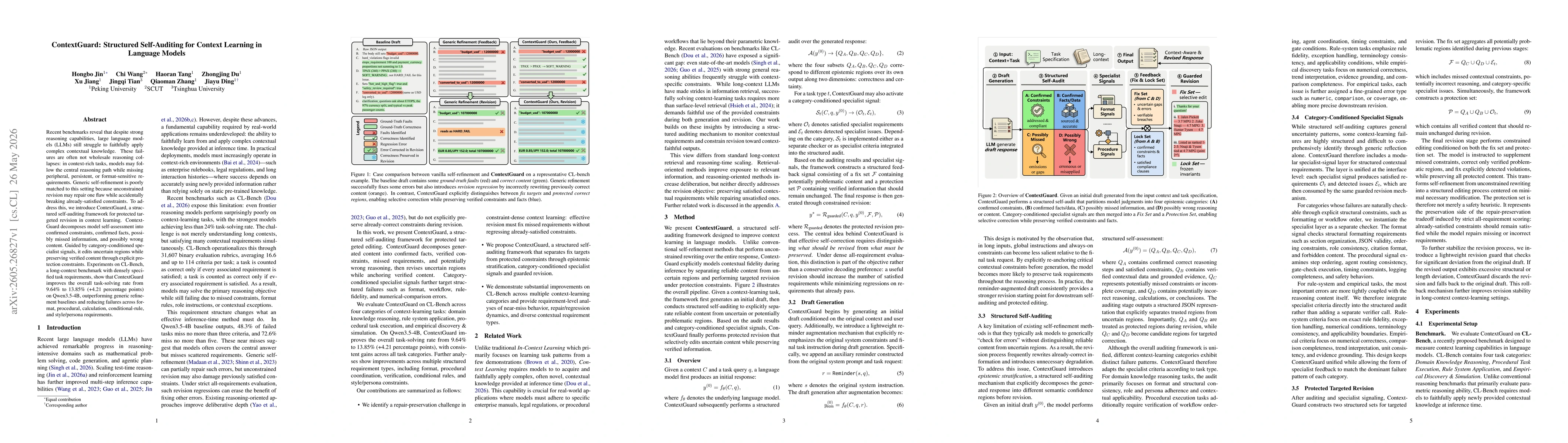 Thumbnail for ContextGuard: Structured Self-Auditing for Context Learning in Language Models