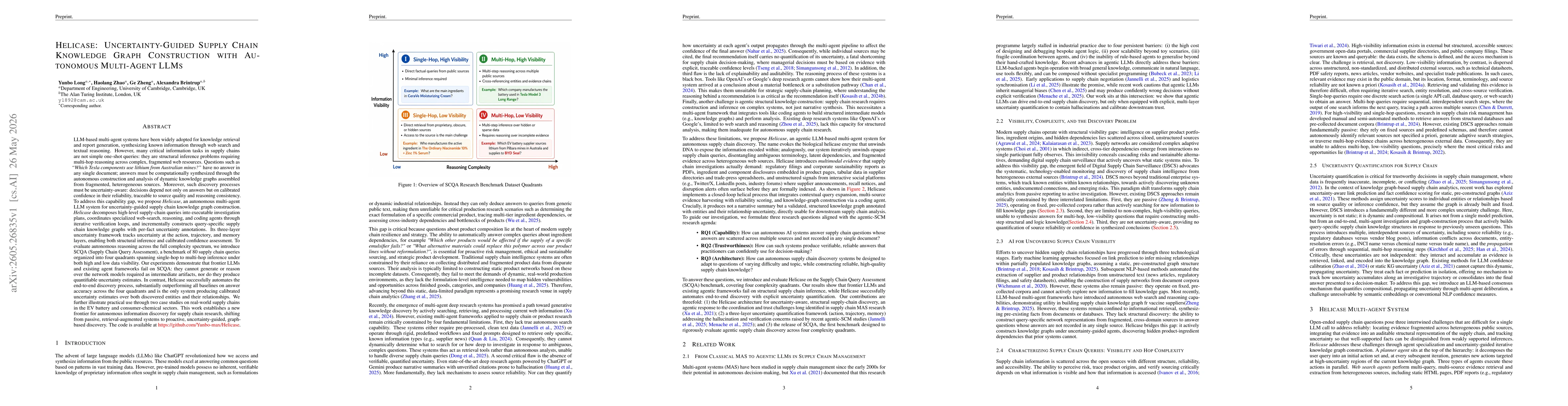 Thumbnail for Helicase: Uncertainty-Guided Supply Chain Knowledge Graph Construction with Autonomous Multi-Agent LLMs