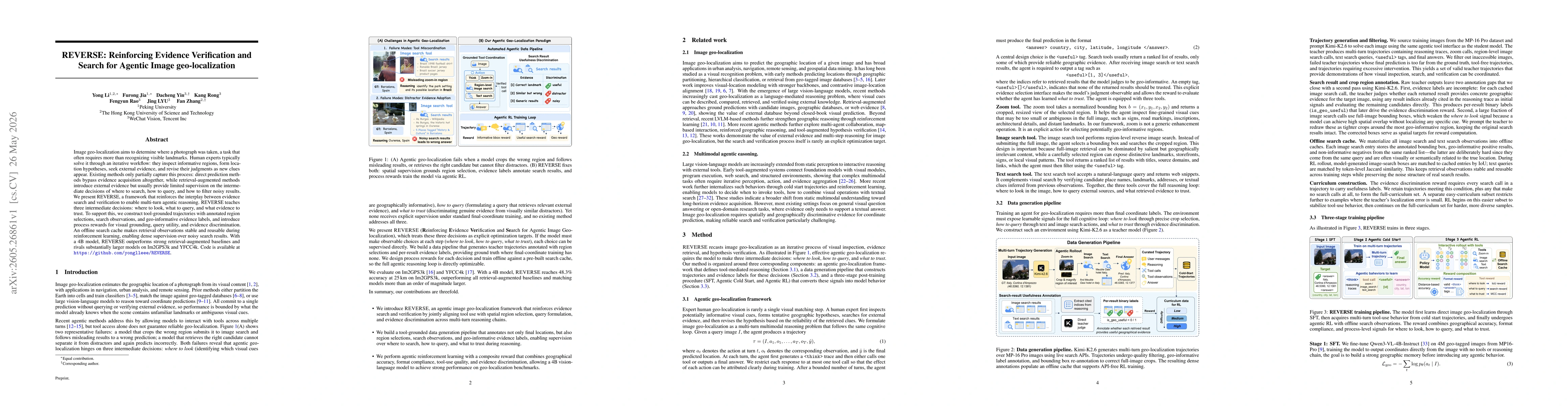 Thumbnail for REVERSE: Reinforcing Evidence Verification and Search for Agentic Image geo-localization