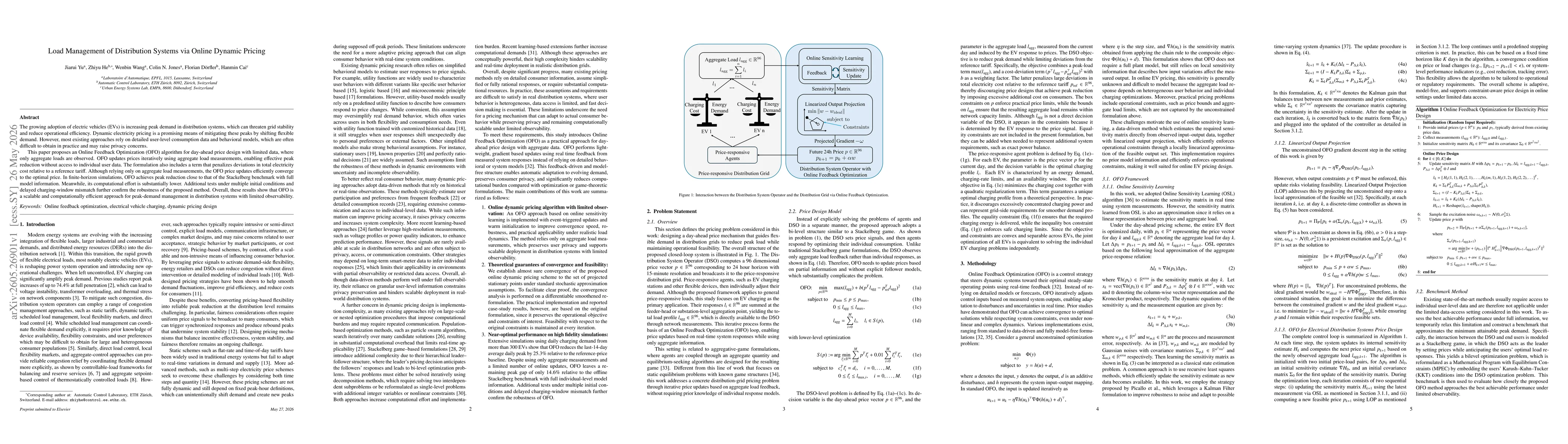 Thumbnail for Load Management of Distribution Systems via Online Dynamic Pricing
