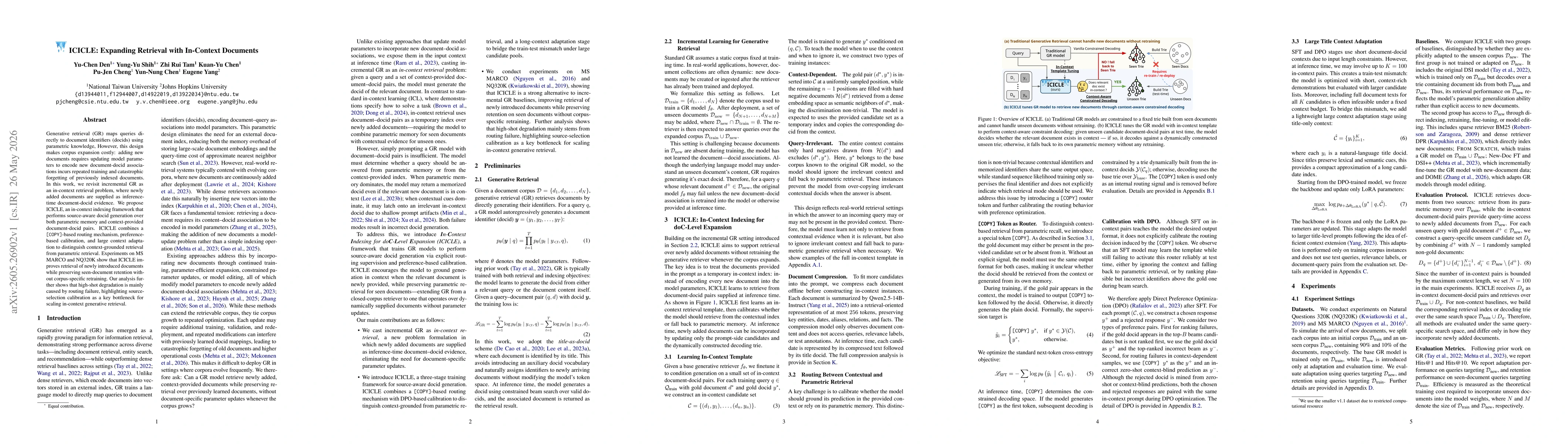 Thumbnail for ICICLE: Expanding Retrieval with In-Context Documents