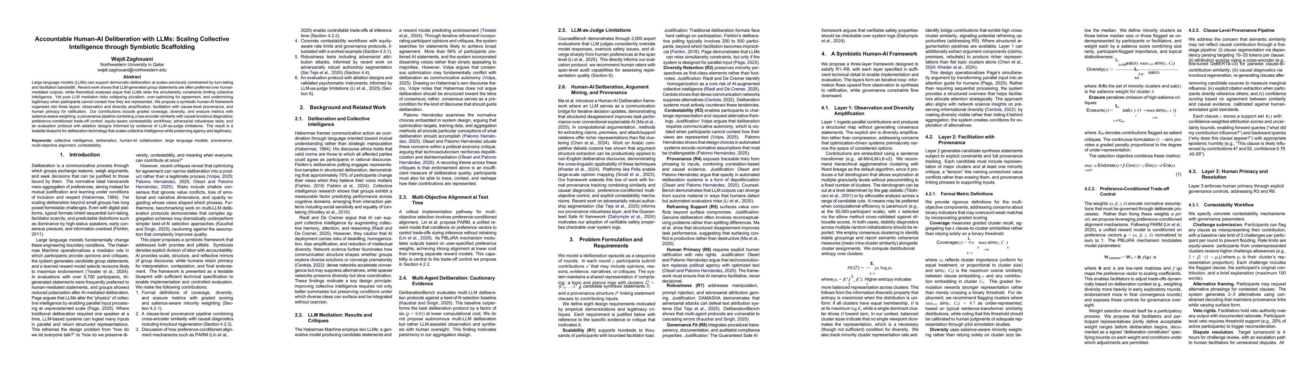 Thumbnail for Accountable Human-AI Deliberation with LLMs: Scaling Collective Intelligence through Symbiotic Scaffolding