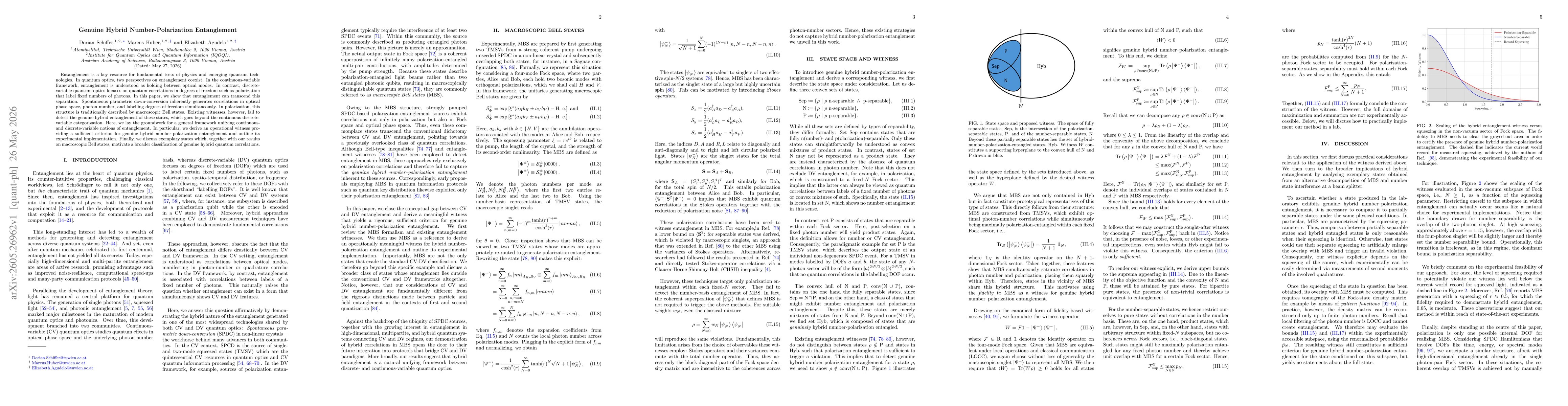 Thumbnail for Genuine Hybrid Number-Polarization Entanglement
