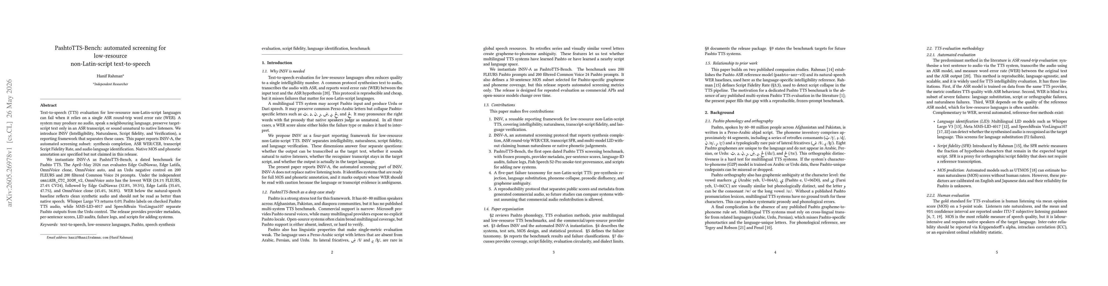 Thumbnail for PashtoTTS-Bench: automated screening for low-resource non-Latin-script text-to-speech