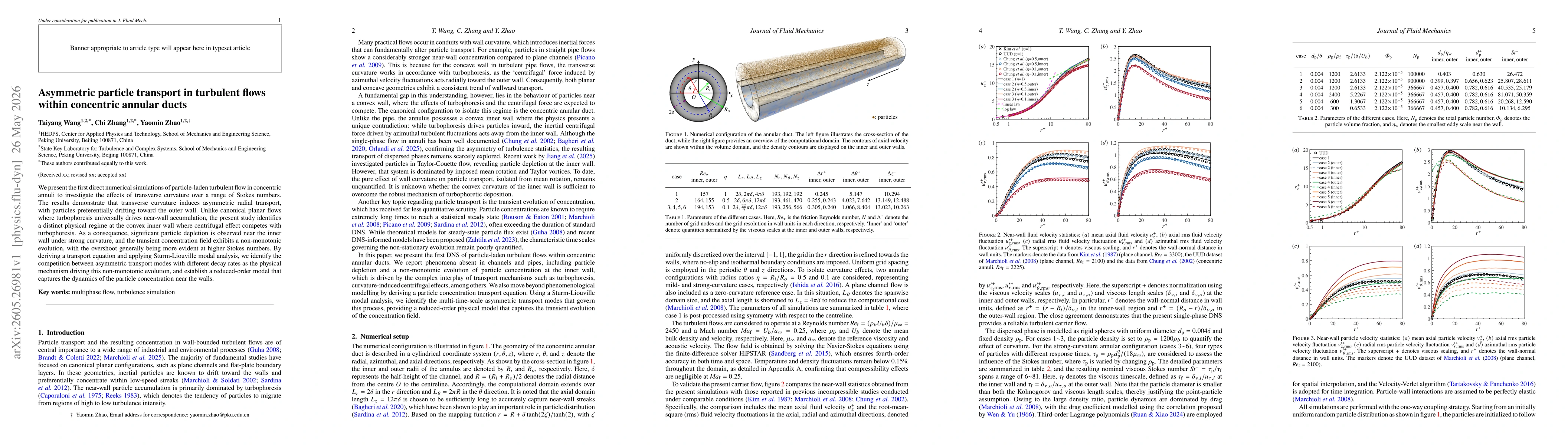 Thumbnail for Asymmetric particle transport in turbulent flows within concentric annular ducts