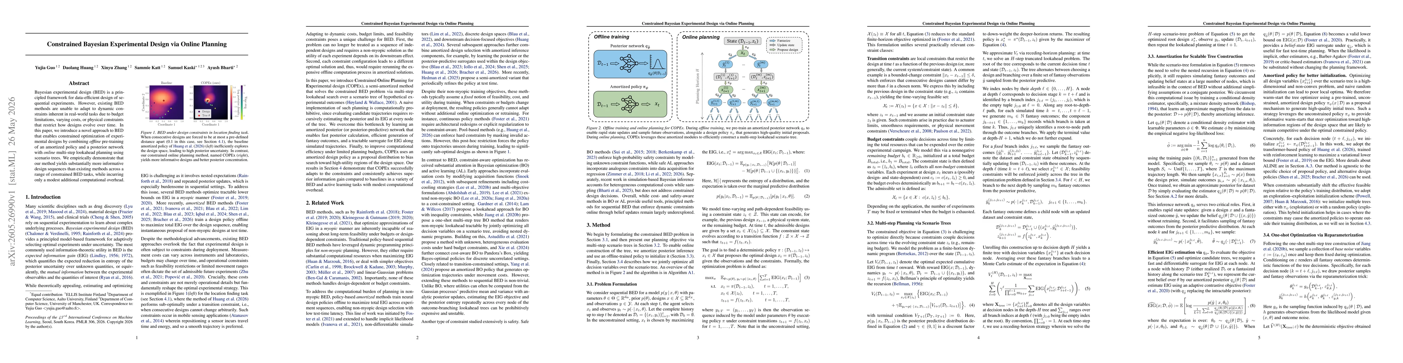 Thumbnail for Constrained Bayesian Experimental Design via Online Planning