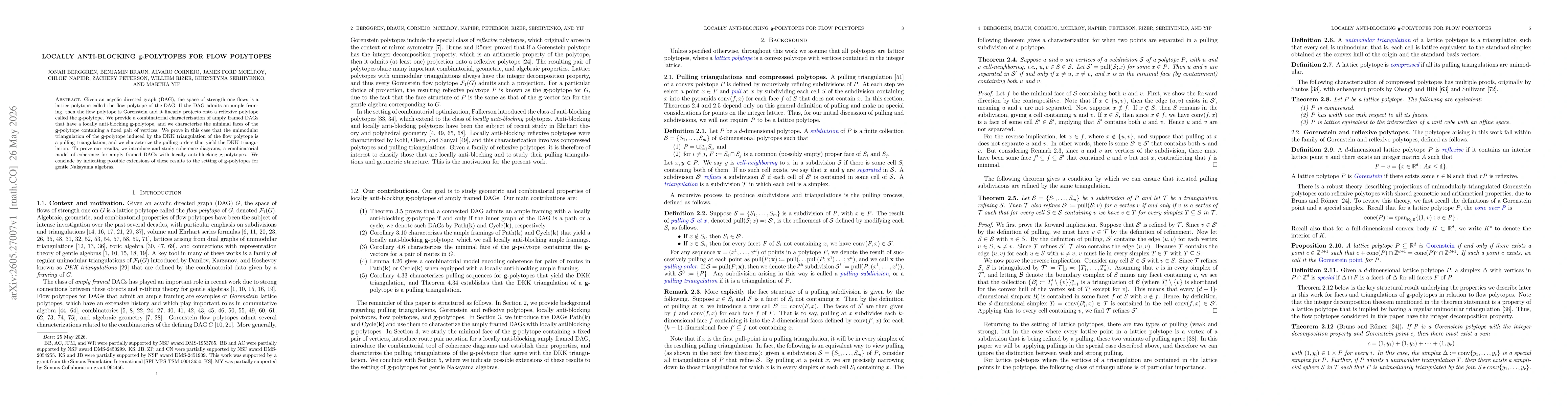 Thumbnail for Locally anti-blocking $\mathbf{g}$-polytopes for flow polytopes
