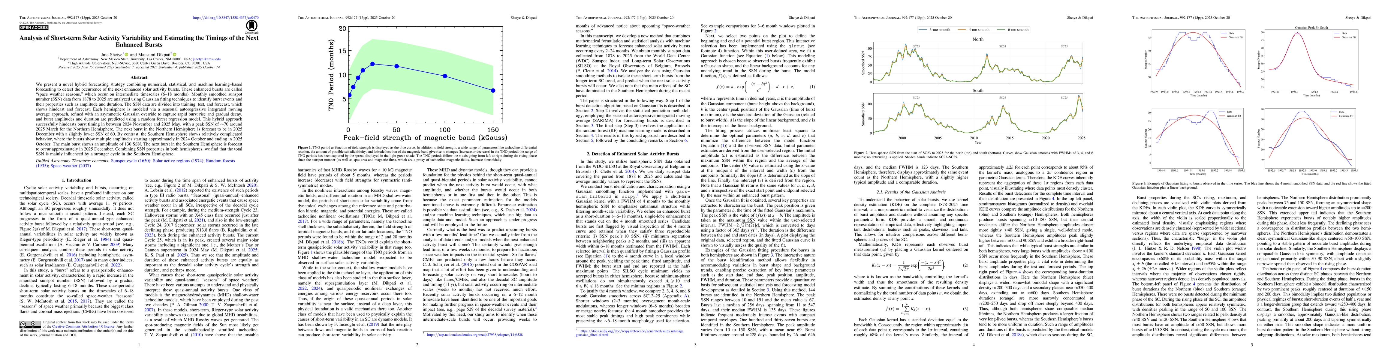 Thumbnail for Analysis of Short-term Solar Activity Variability and Estimating the Timings of the Next Enhanced Bursts