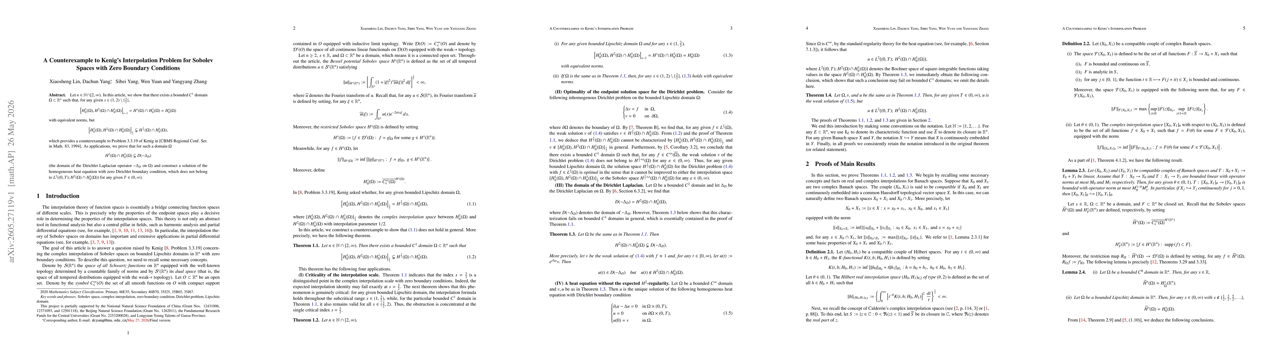 Thumbnail for A Counterexample to Kenig's Interpolation Problem for Sobolev Spaces with Zero Boundary Conditions