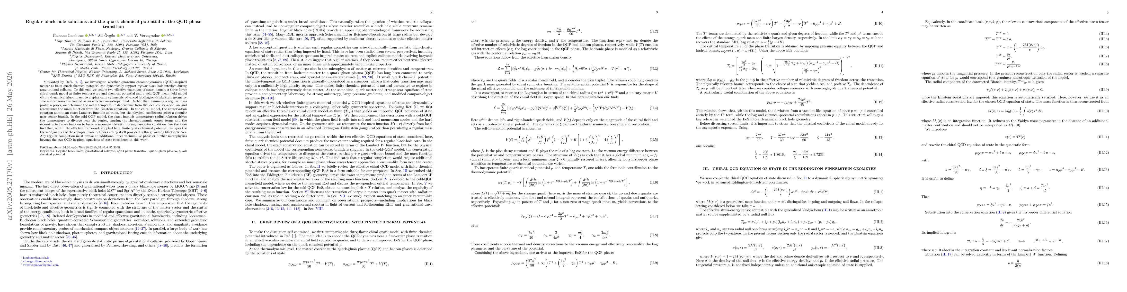 Thumbnail for Regular black hole solutions and the quark chemical potential at the QCD phase transition