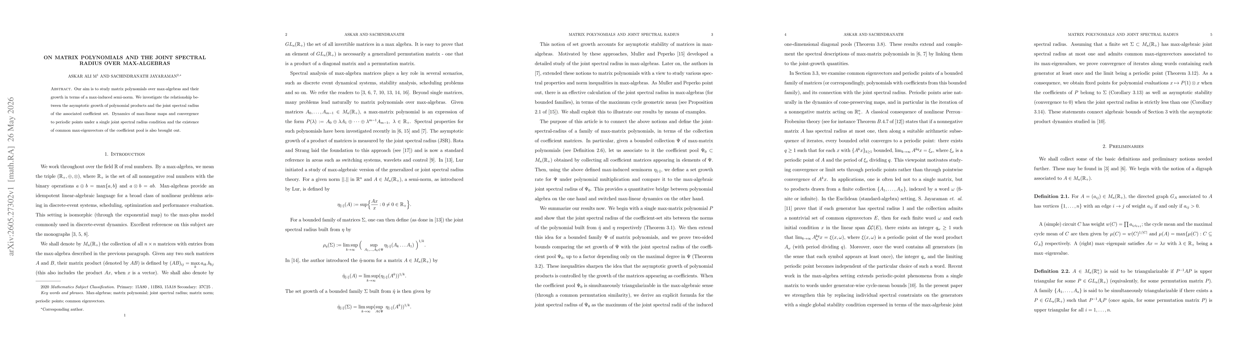 Thumbnail for On matrix polynomials and the joint spectral radius over max-algebras