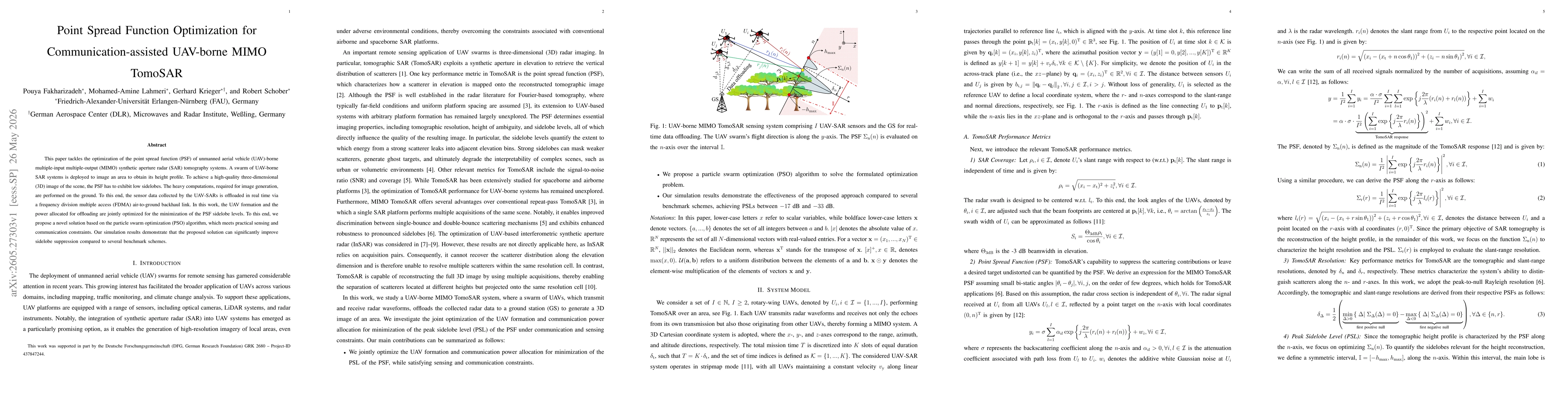 Thumbnail for Point Spread Function Optimization for Communication-assisted UAV-borne MIMO TomoSAR
