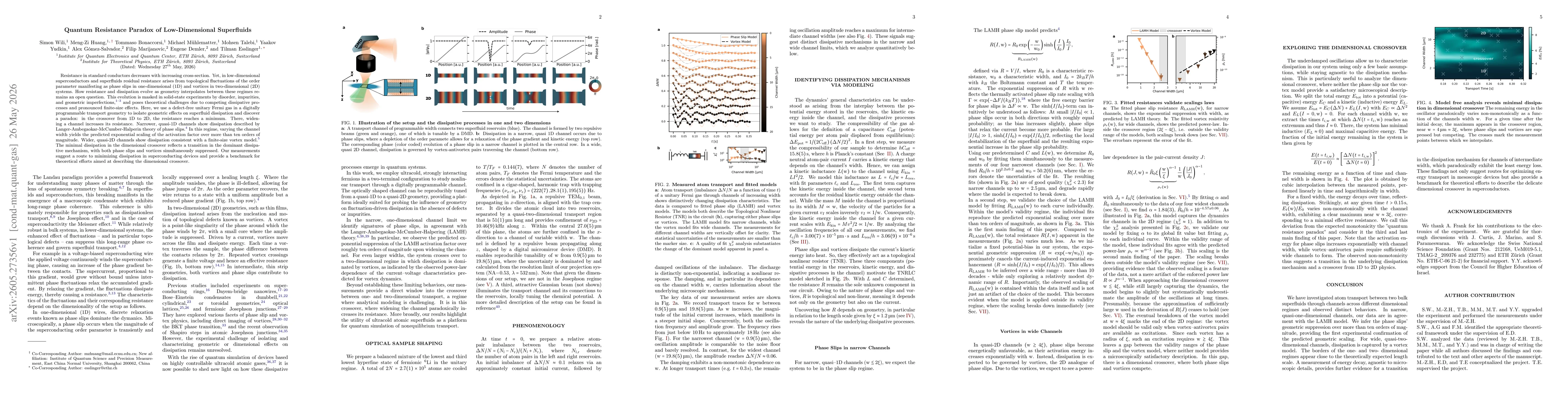 Thumbnail for Quantum Resistance Paradox of Low-Dimensional Superfluids