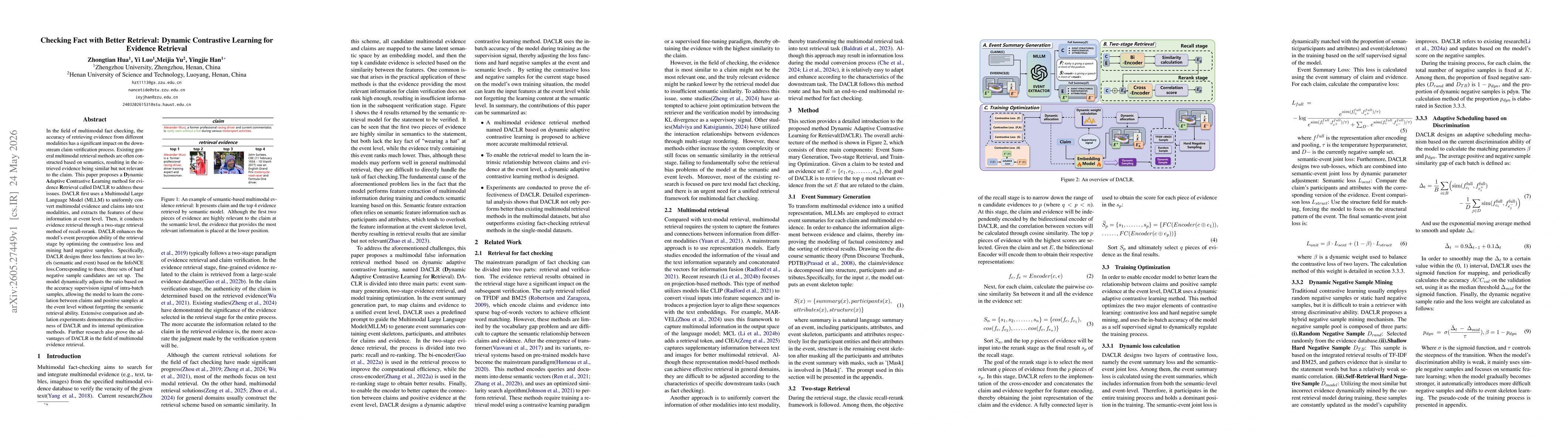 Thumbnail for Checking Fact with Better Retrieval: Dynamic Contrastive Learning for Evidence Retrieval