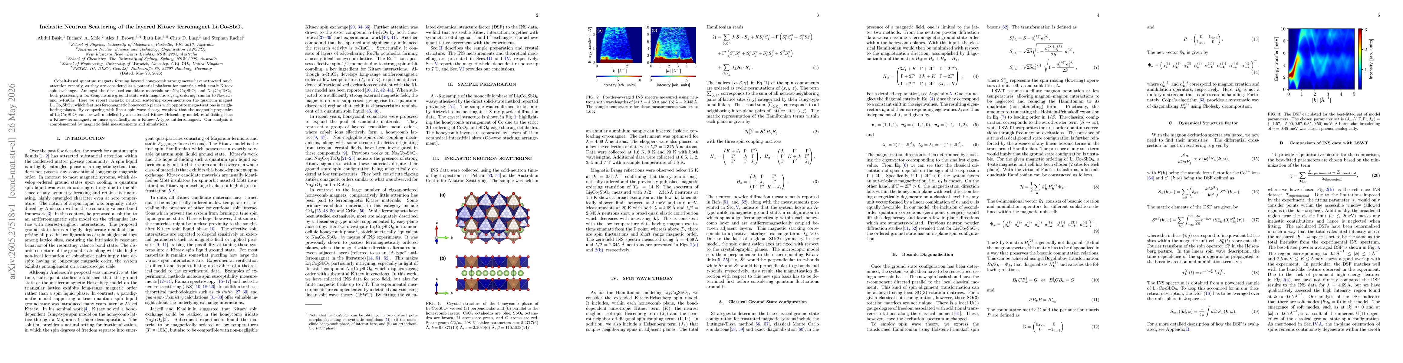 Thumbnail for Inelastic Neutron Scattering of the layered Kitaev ferromagnet Li$_3$Co$_2$SbO$_6$