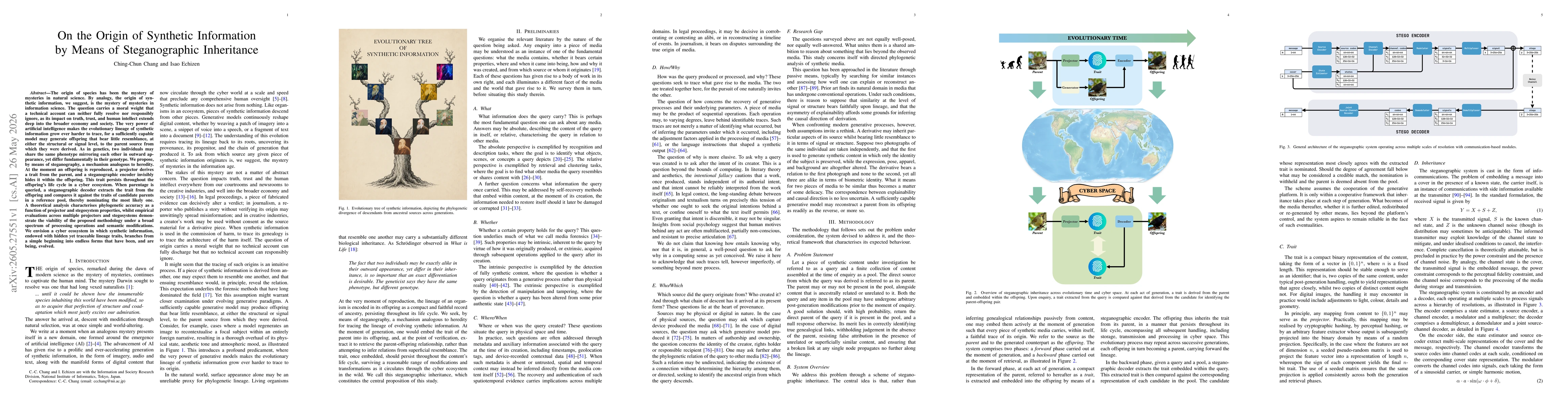 Thumbnail for On the Origin of Synthetic Information by Means of Steganographic Inheritance