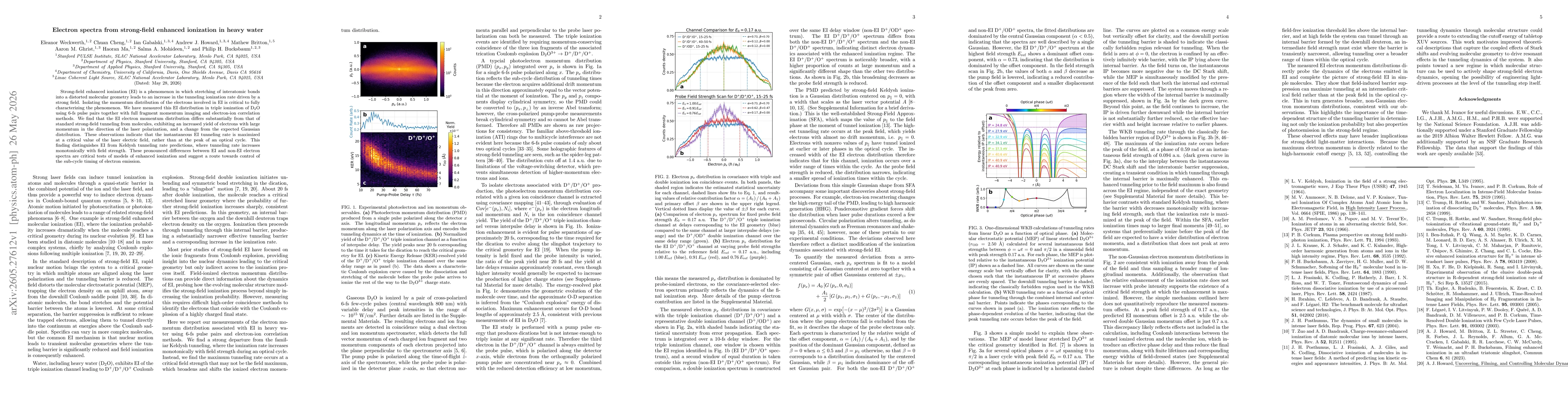 Thumbnail for Electron spectra from strong-field enhanced ionization in heavy water