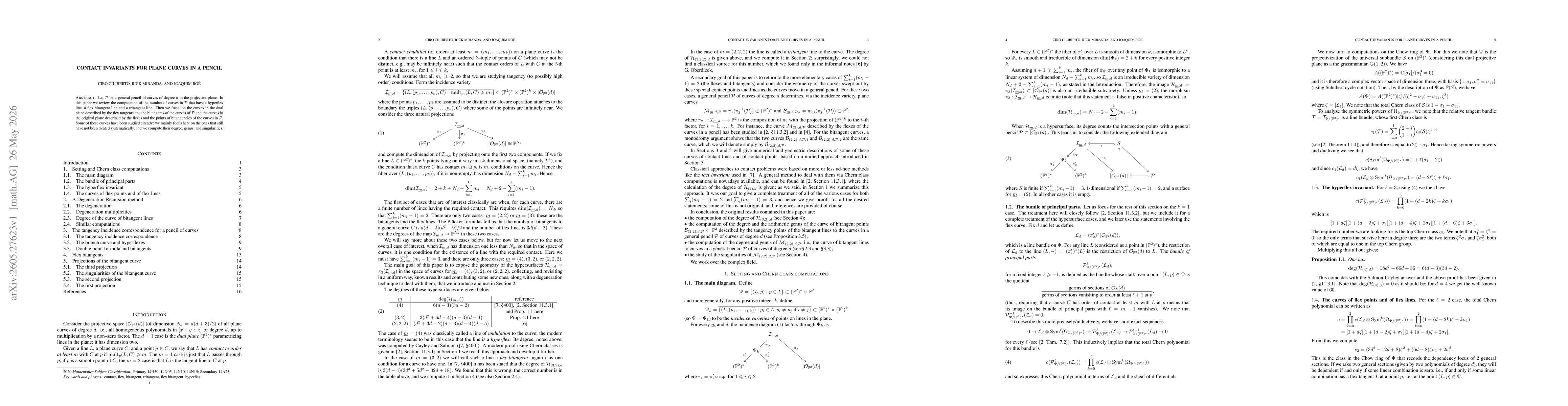 Thumbnail for Contact Invariants for Plane Curves in a Pencil