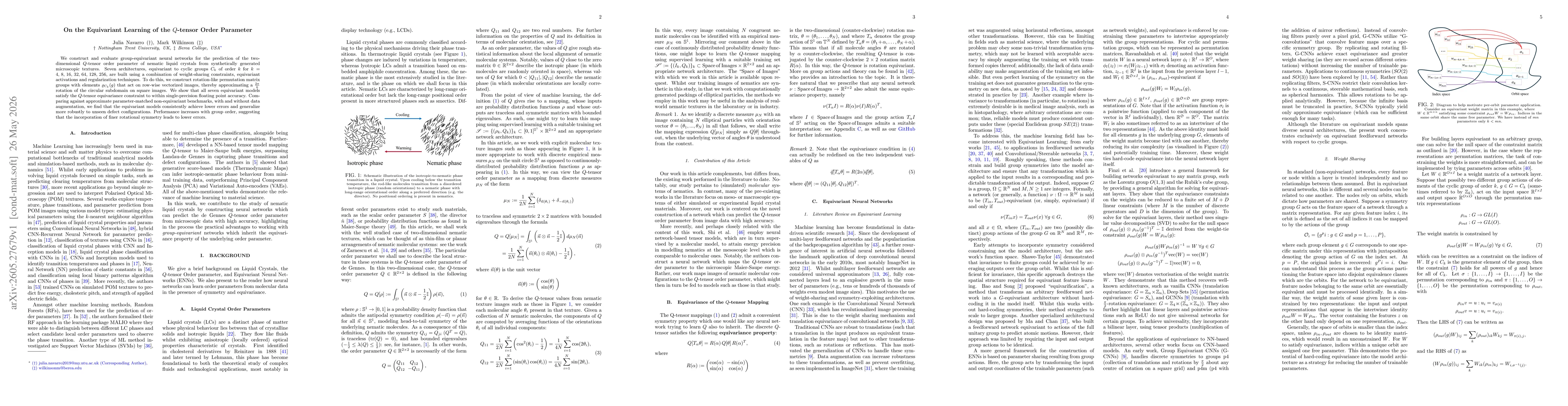 Thumbnail for On the Equivariant Learning of the $Q$-tensor Order Parameter