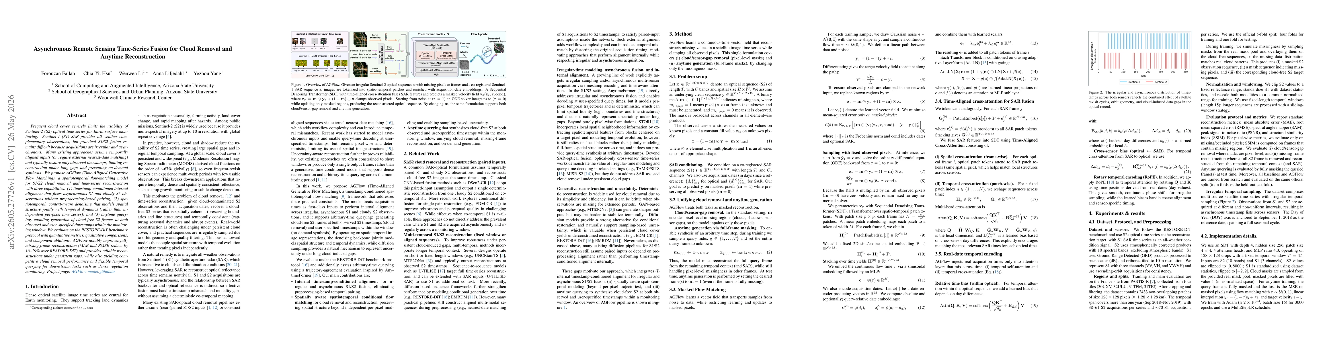 Thumbnail for Asynchronous Remote Sensing Time-Series Fusion for Cloud Removal and Anytime Reconstruction