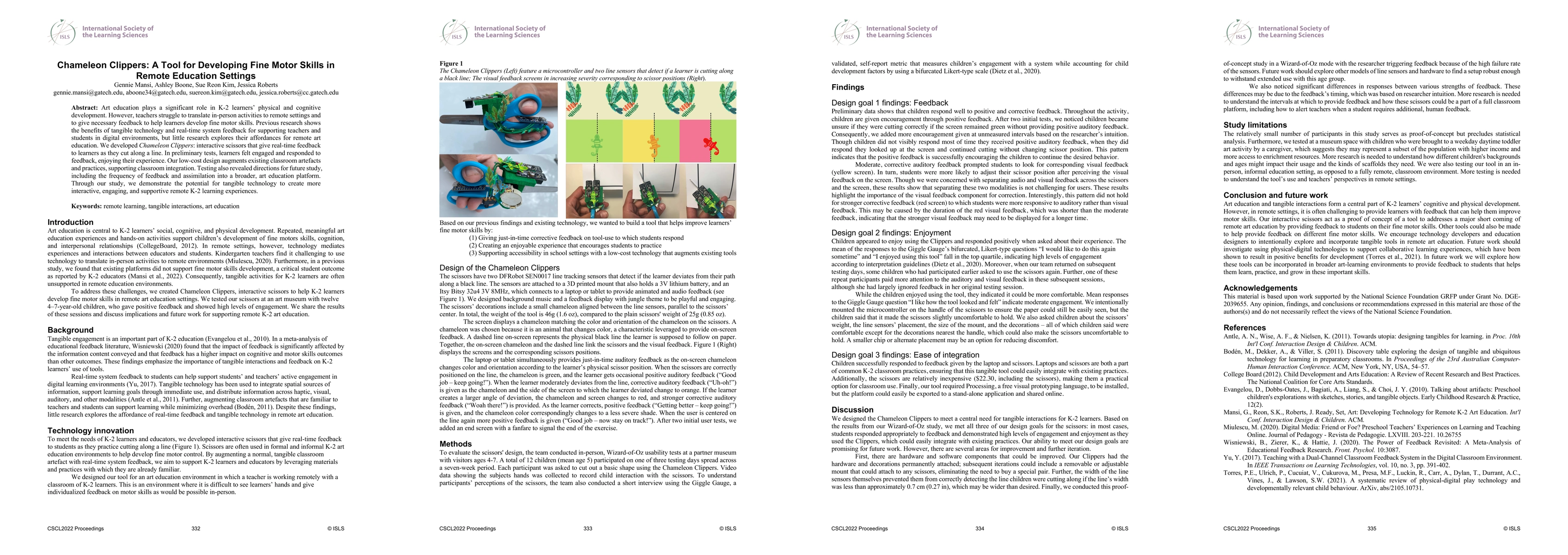 Thumbnail for Chameleon Clippers: A Tool for Developing Fine Motor Skills in Remote Education Settings