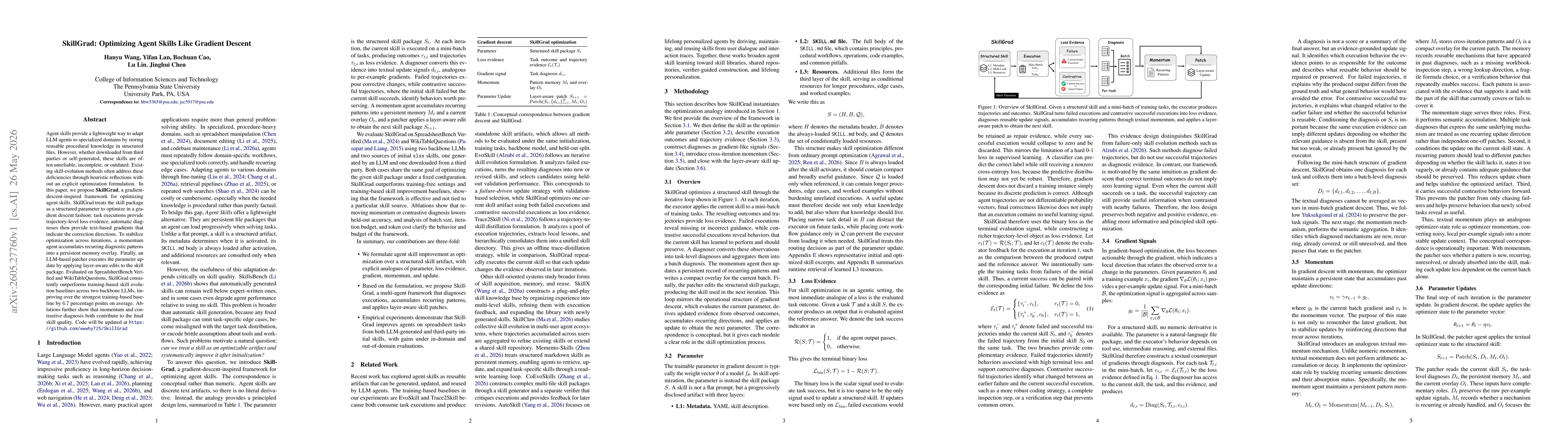 Thumbnail for SkillGrad: Optimizing Agent Skills Like Gradient Descent