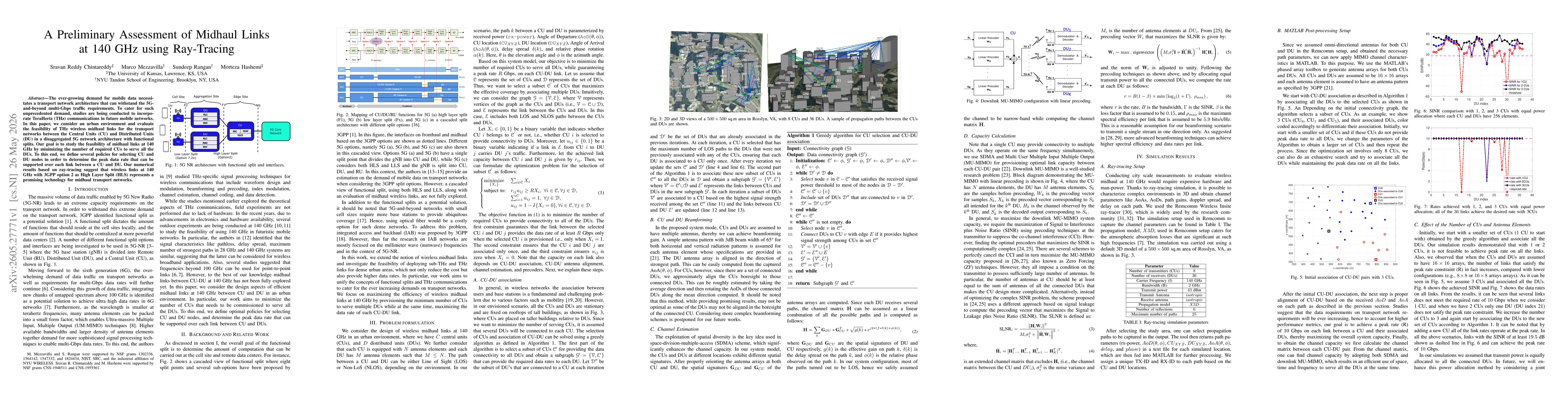 Thumbnail for A Preliminary Assessment of Midhaul Links at 140 GHz using Ray-Tracing