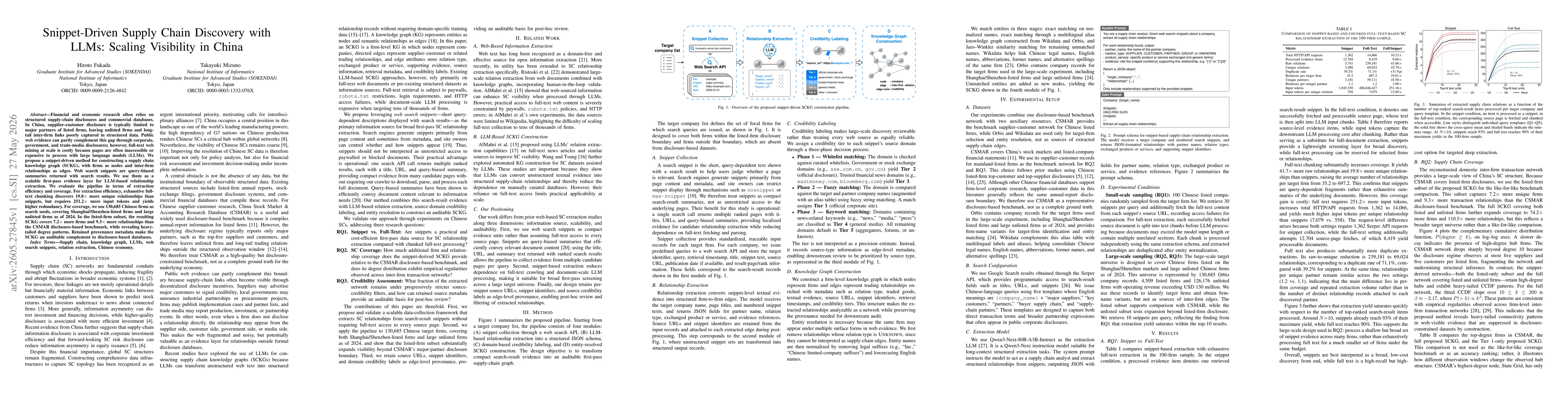 Thumbnail for Snippet-Driven Supply Chain Discovery with LLMs: Scaling Visibility in China