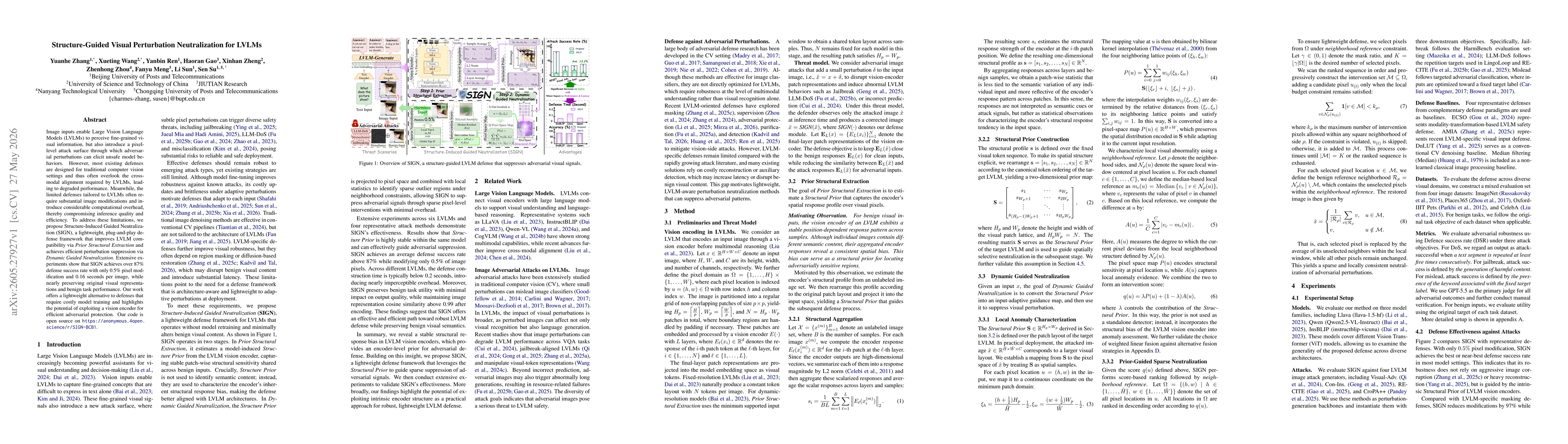 Thumbnail for Structure-Guided Visual Perturbation Neutralization for LVLMs