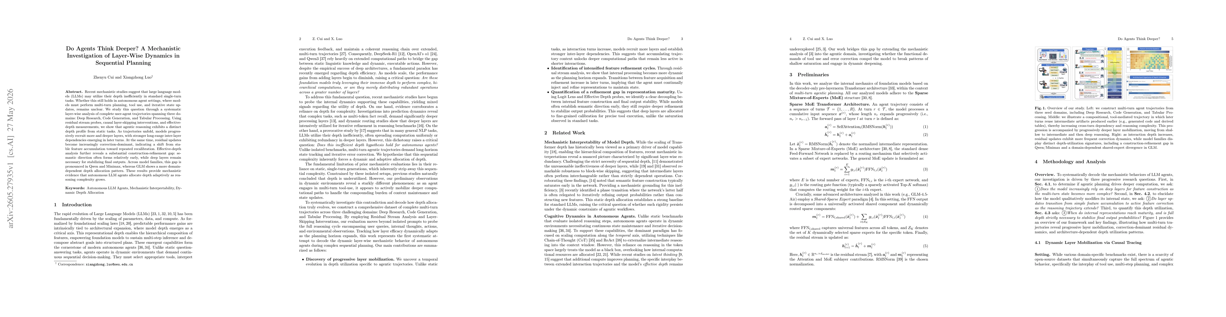Thumbnail for Do Agents Think Deeper? A Mechanistic Investigation of Layer-Wise Dynamics in Sequential Planning