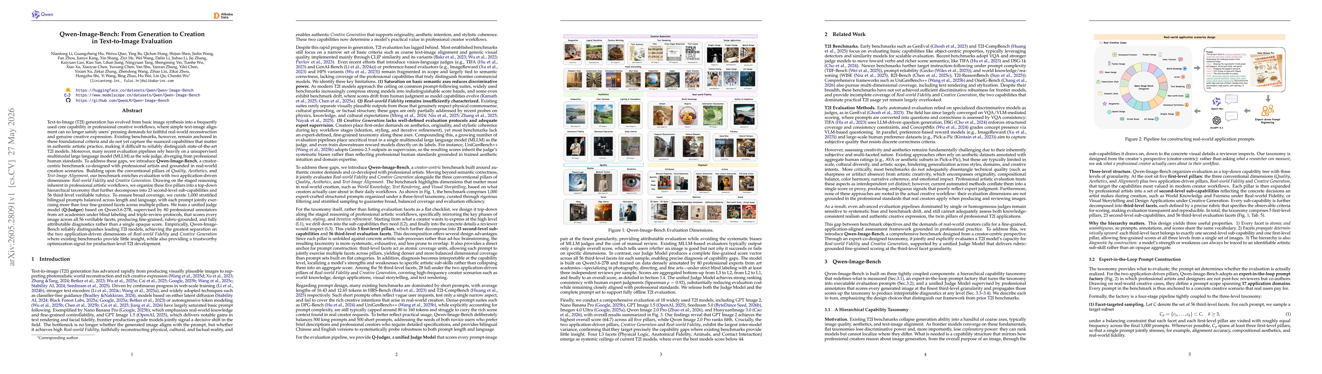 Thumbnail for Qwen-Image-Bench: From Generation to Creation in Text-to-Image Evaluation