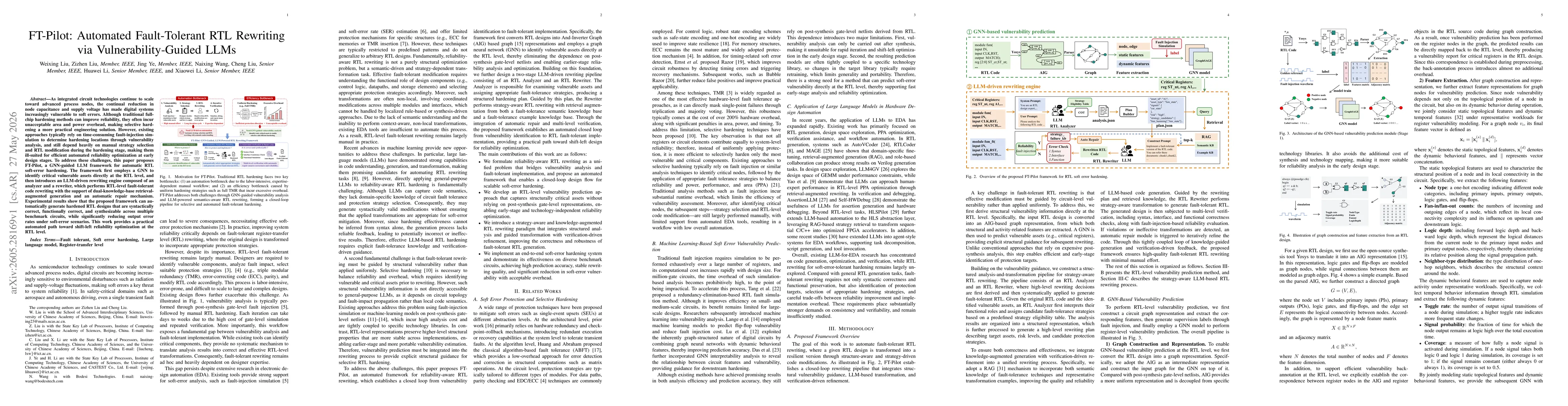 Thumbnail for FT-Pilot: Automated Fault-Tolerant RTL Rewriting via Vulnerability-Guided LLMs