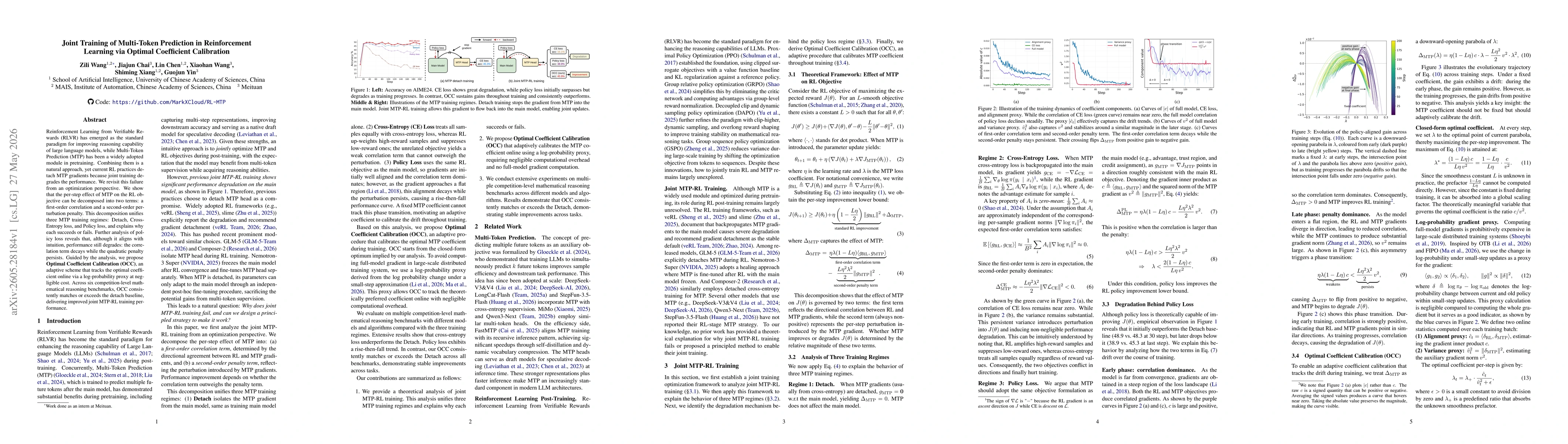 Thumbnail for Joint Training of Multi-Token Prediction in Reinforcement Learning via Optimal Coefficient Calibration