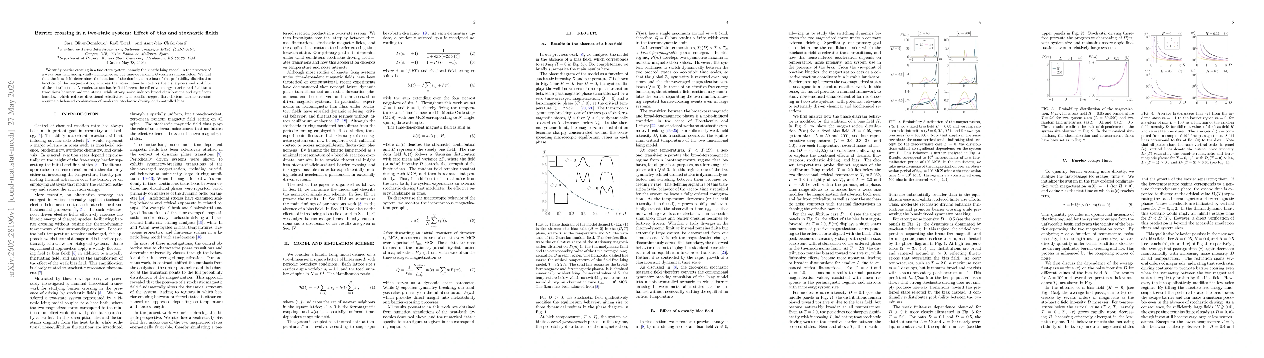 Thumbnail for Barrier crossing in a two-state system: Effect of bias and stochastic fields