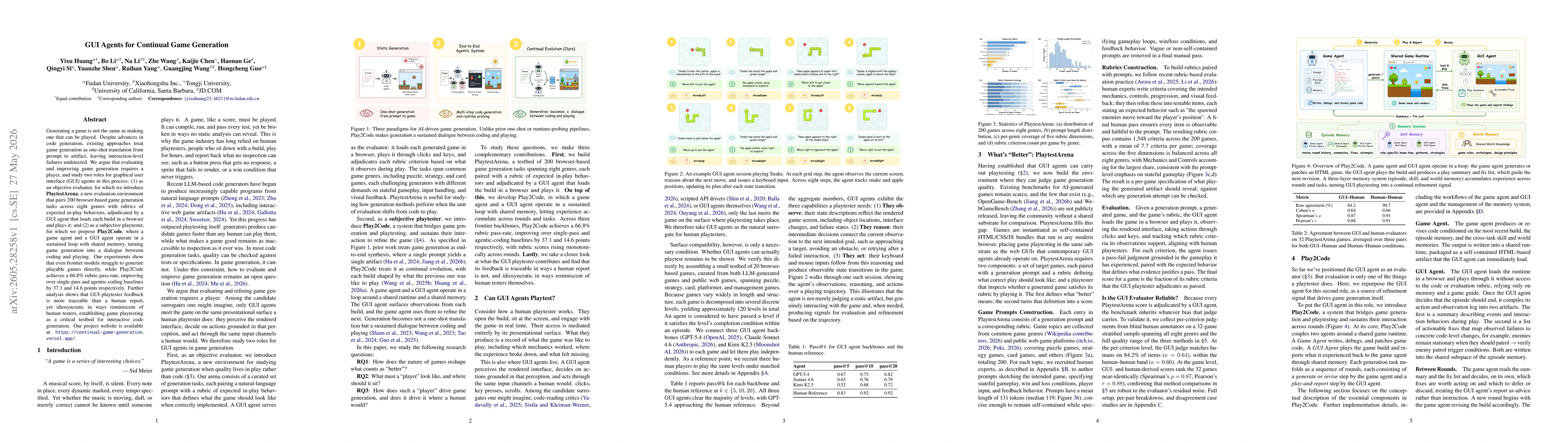 Thumbnail for GUI Agents for Continual Game Generation
