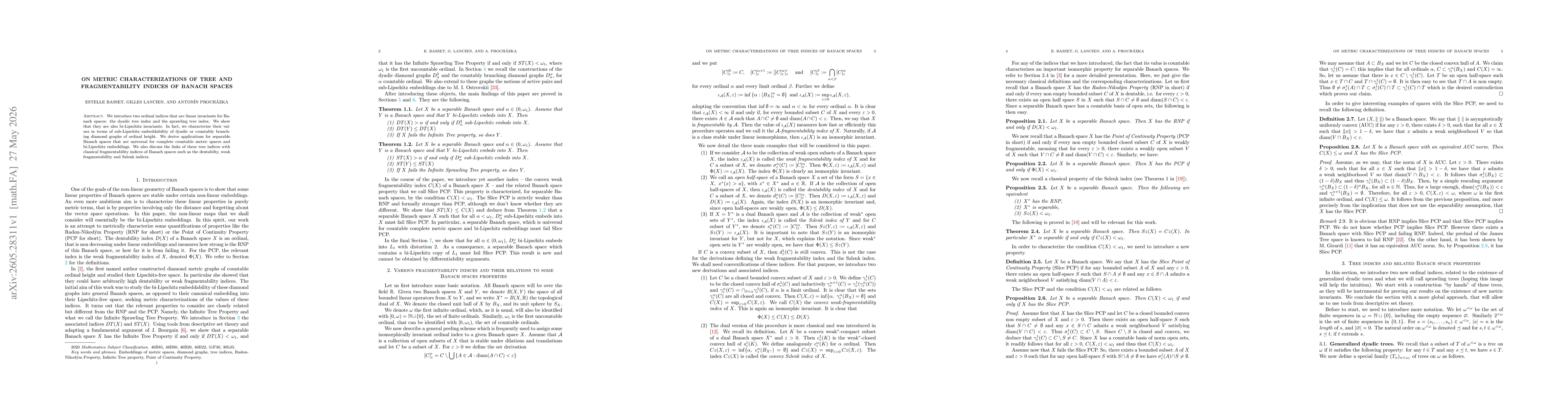 Thumbnail for On metric characterizations of tree and fragmentability indices of Banach spaces
