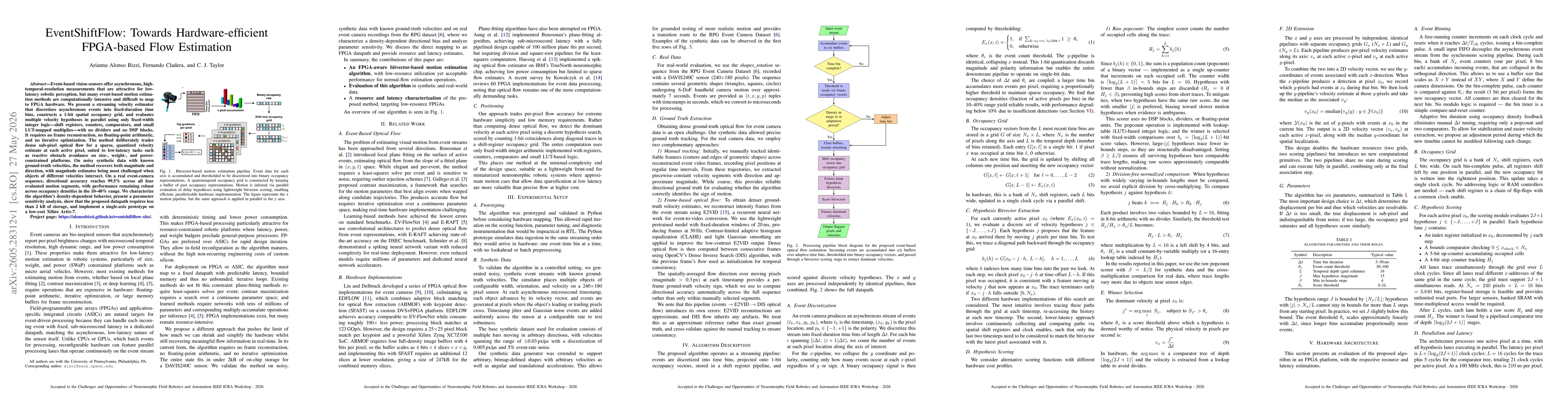 Thumbnail for EventShiftFlow: Towards Hardware-efficient FPGA-based Flow Estimation
