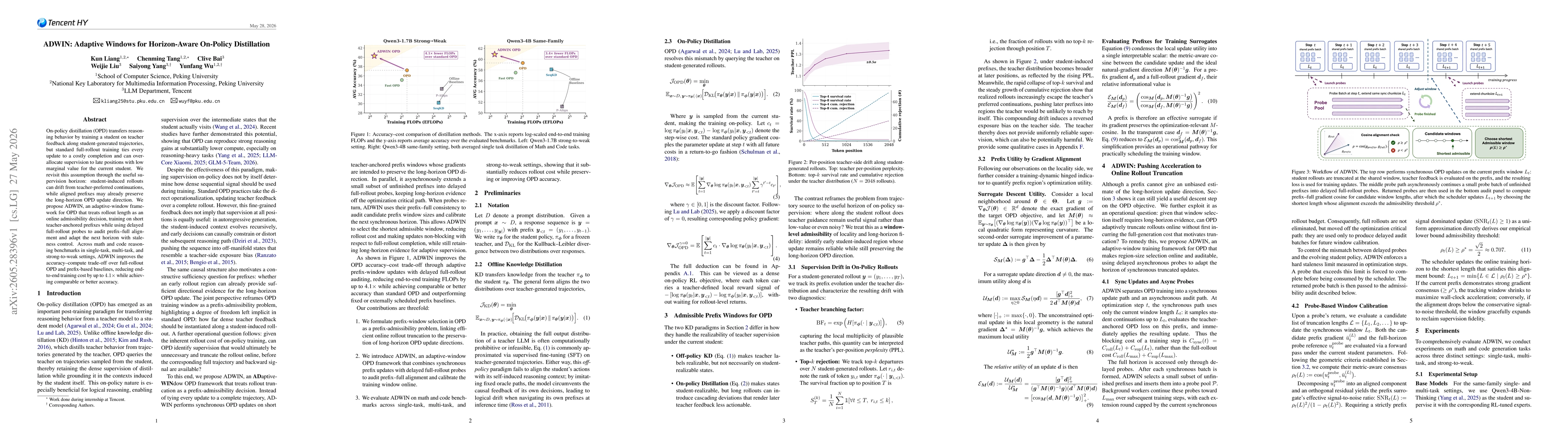 Thumbnail for ADWIN: Adaptive Windows for Horizon-Aware On-Policy Distillation