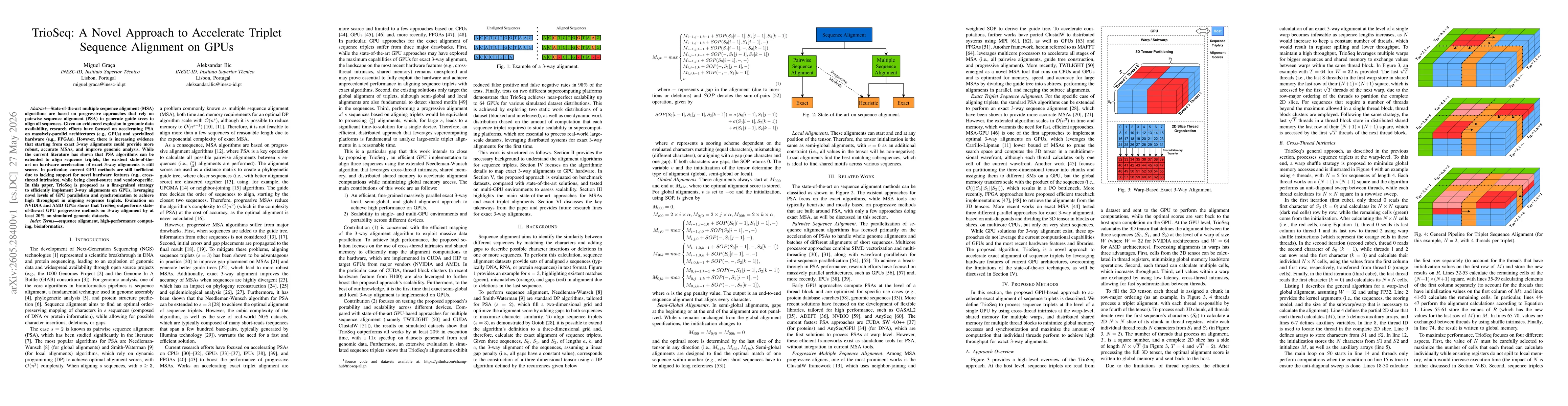 Thumbnail for TrioSeq: A Novel Approach to Accelerate Triplet Sequence Alignment on GPUs