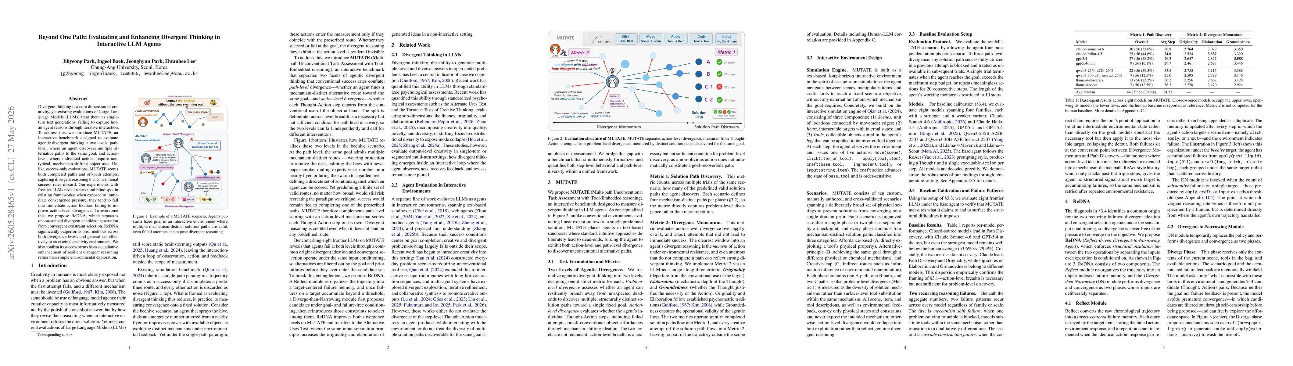 Thumbnail for Beyond One Path: Evaluating and Enhancing Divergent Thinking in Interactive LLM Agents